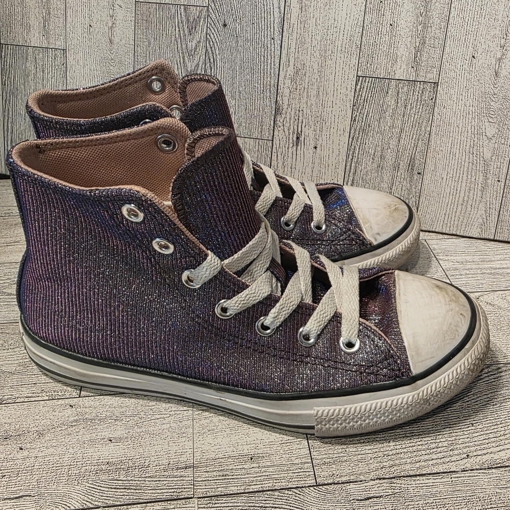 Converse Stylish Kids High-Top Sneakers - Blue Size 3